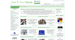 Desktop Screenshot of jandtsartandcalligraphy.co.uk